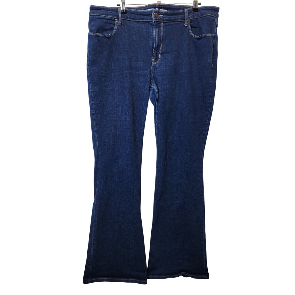 Old Navy‎ Womens Wow Flare Jeans 20 Tall 40x32 Festival Dark Classic Denim 20T